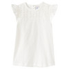 Baby T-Shirt mit Häkelspitze