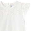 Baby T-Shirt mit Häkelspitze