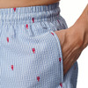 Seersucker herenzwemshorts met strepen