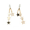 1 paar damesoorbellen in gouden look