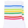 1 Paar Damen Tennissocken mit bunten Ringeln
