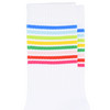 1 Paar Herren Tennissocken mit bunten Ringeln