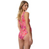 Damen Shape-Badeanzug mit Blumen-Print
