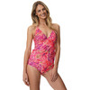 Damen Tankinioberteil mit Blumen-Print