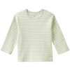 Newborn Langarmshirt mit Rippstruktur