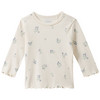 Newborn Langarmshirt mit Rippstruktur