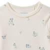 Newborn Langarmshirt mit Rippstruktur