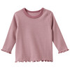 Newborn Langarmshirt mit Rippstruktur