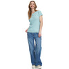 Damen T-Shirt aus Feinripp