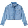  Mädchen Jeanshemd in Used-Optik