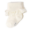 2 Paar Newborn Socken mit Spitze