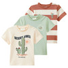 3 Jungen T-Shirts in verschiedenen Dessins