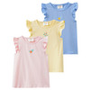 3 Baby T-Shirts mit Flügelärmeln