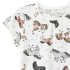 Mädchen T-Shirt mit Pferde-Allover