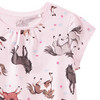 Mädchen T-Shirt mit Pferde-Allover