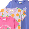 3 Mädchen T-Shirts mit bunten Motiven