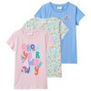 3 Mädchen T-Shirts mit bunten Motiven