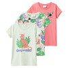 3 Mädchen T-Shirts mit bunten Motiven