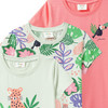 3 Mädchen T-Shirts mit bunten Motiven