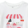 Mädchen T-Shirt mit Perlen-Details