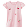 Mädchen T-Shirt mit Kirsch-Motiven