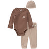 Newborn set met body, broek en muts