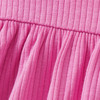 Mädchen Kleid mit Rippstruktur