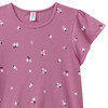 Mädchen T-Shirt mit Rippstruktur