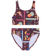 Mädchen Bikini mit Allover-Print