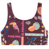 Mädchen Bikini mit Allover-Print