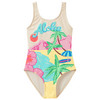 Mädchen Badeanzug mit sommerlichem Motiv