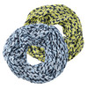 2 loopsjaals voor dames met crinkle-structuur