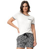 Damen Schlafshirt mit Leo-Details