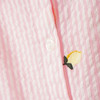 Mädchen Seersucker-Bluse mit Stickerei