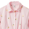 Mädchen Seersucker-Bluse mit Stickerei