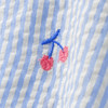 Mädchen Seersucker-Bluse mit Stickerei