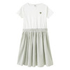 Mädchen Kleid mit Seersucker-Rockteil