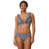 Damen Bikinipanty mit Seersucker-Struktur