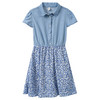 Mädchen Kleid mit Denim-Optik