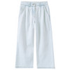 Mädchen Wide-Leg-Jeans in heller Waschung
