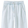 Mädchen Wide-Leg-Jeans in heller Waschung