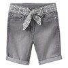 Mädchen Jeansshorts mit Stoffgürtel
