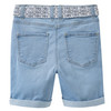 Mädchen Jeansshorts mit Stoffgürtel