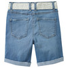 Mädchen Jeansshorts mit Stoffgürtel