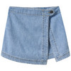 Mädchen Jeans-Hosenrock in Wickel-Optik