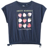 Mädchen T-Shirt mit Glitzer-Print