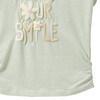 Meisjes T-shirt met tekstprint