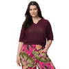 Damen Strickshirt mit Ajourmuster
