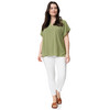 Damen Bluse in Unifarben