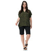 Damen Bluse mit Leo-Print